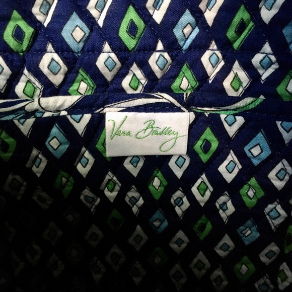 VERA BRADLEY Blue Floral Handbag - Picture 6 of 7